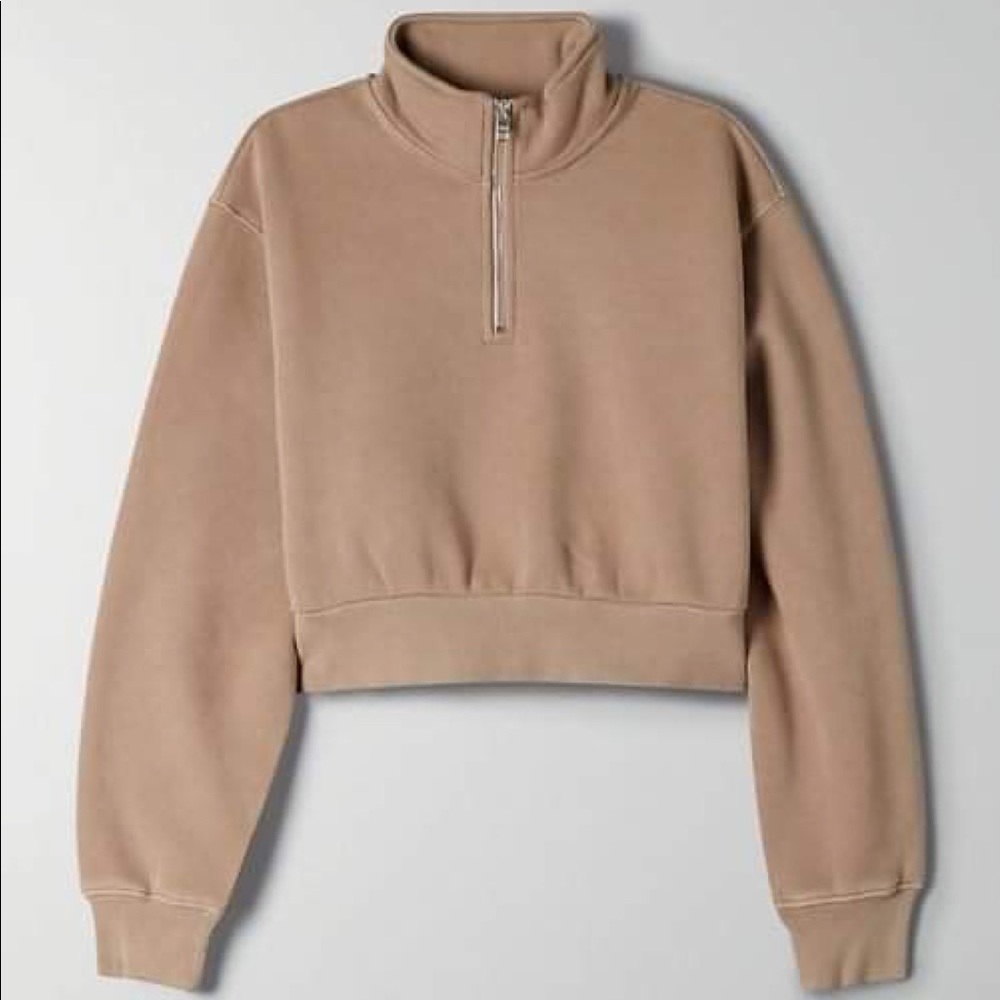 Aritzia Tna CozyAF Perfect 1/4 Zip Sweatshirt